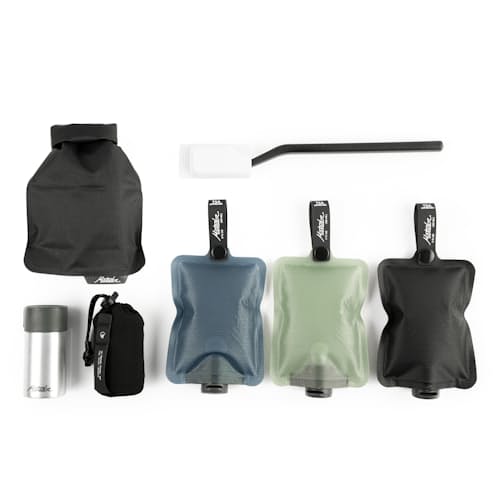 laydown image of Flatpak Travel Toiletry Bottle - 3 Pack