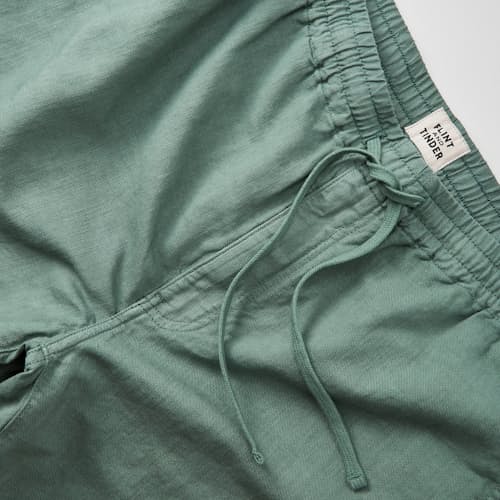 laydown detail image of 365 Cotton Linen Drawstring Short - 7"