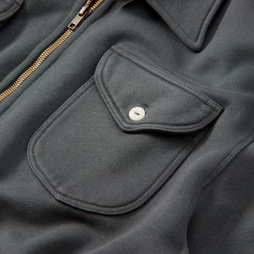 laydown detail image of Half Zip Collared Sweatshirt