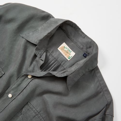 laydown detail image of Tencel Pearlsnap Shirt