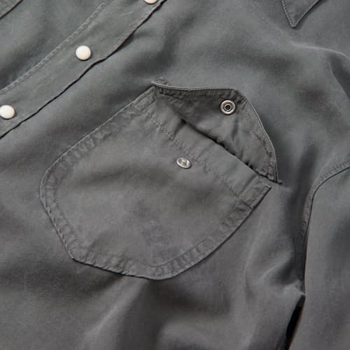 laydown detail image of Tencel Pearlsnap Shirt