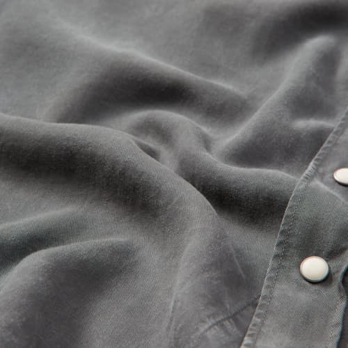 laydown detail image of Tencel Pearlsnap Shirt