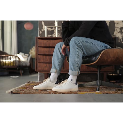 laydown image of Bradley Leather Sneaker