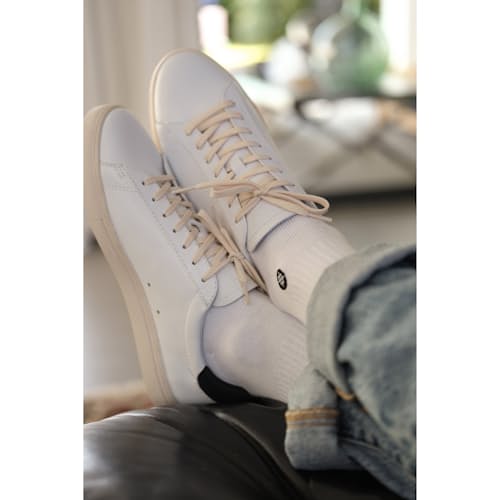 laydown image of Bradley Leather Sneaker