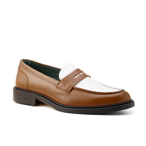 laydown image of Townee Two-Tone Penny Loafer