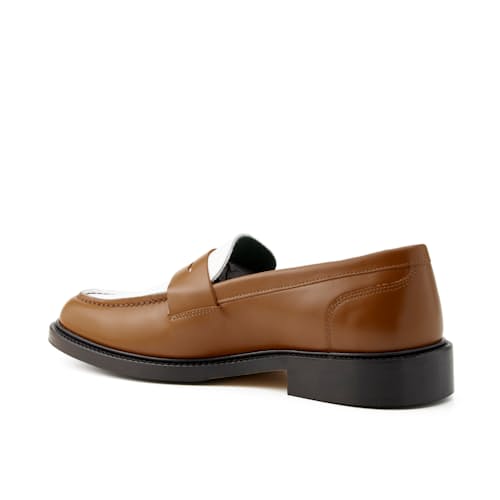 laydown image of Townee Two-Tone Penny Loafer