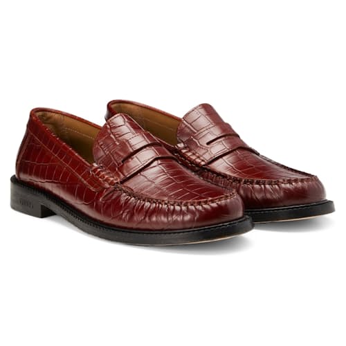 laydown image of Yardee Croc Loafer
