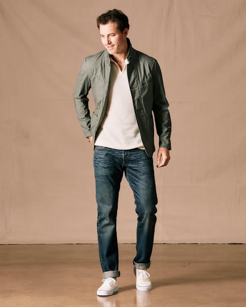 on model image of Flyweight Flex Blazer