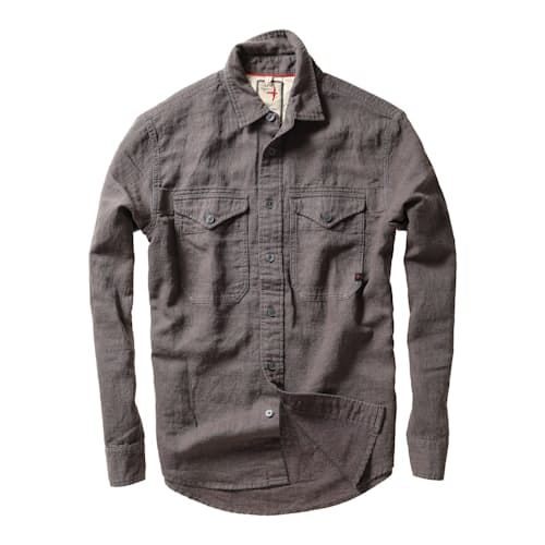 laydown image of Slub Linen Workshirt