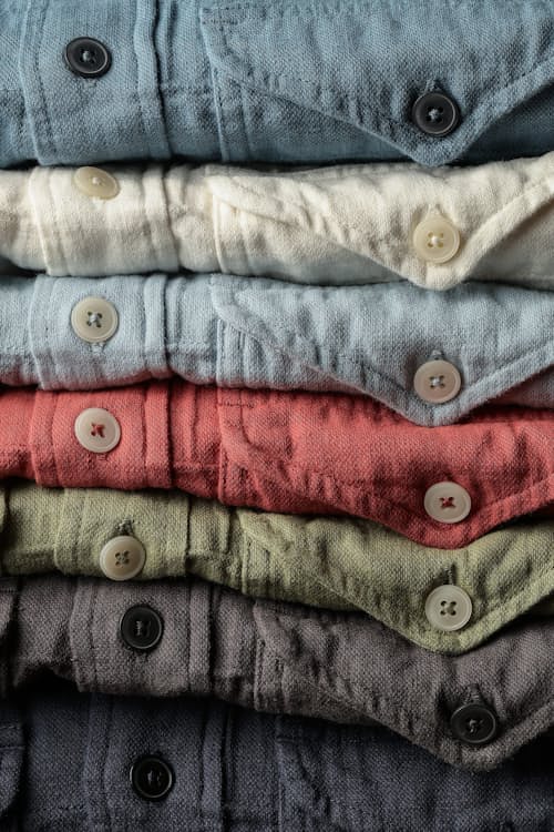 laydown detail image of Slub Linen Workshirt