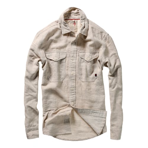 laydown image of Slub Linen Workshirt