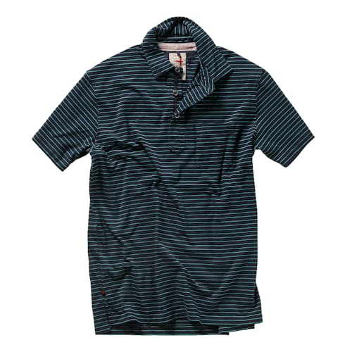 laydown image of Jersey Stripe Polo
