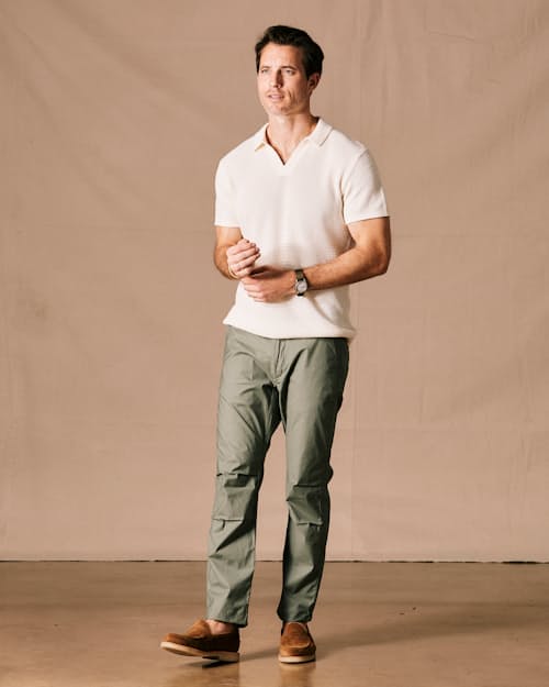 on model image of Flyweight Flex Chino