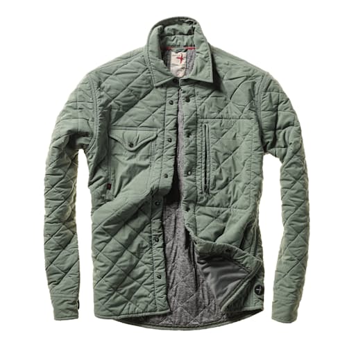 laydown image of Windzip Quilted CPO Shirt Jacket