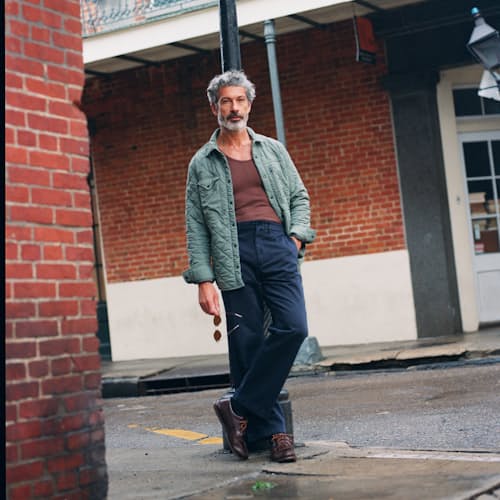 lifestyle image of Windzip Quilted CPO Shirt Jacket