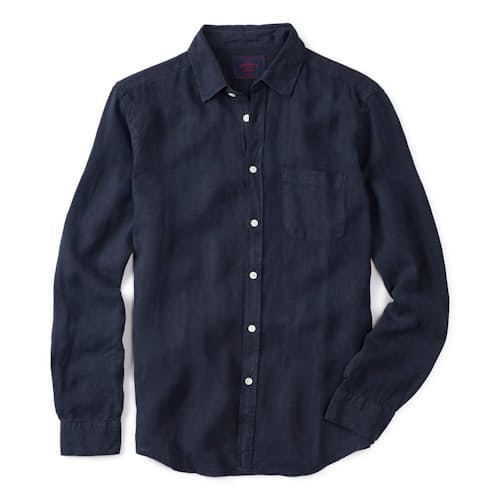 laydown image of Classic Linen Summer Shirt