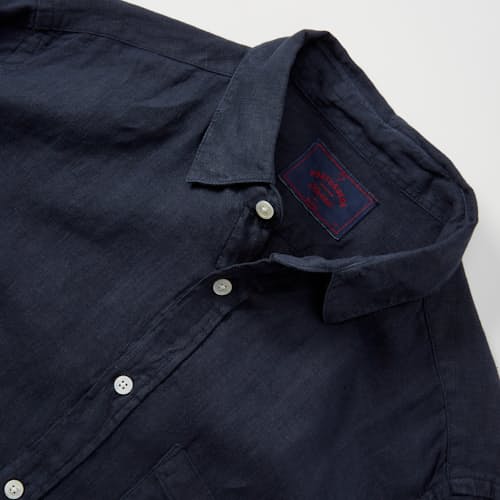laydown detail image of Classic Linen Summer Shirt