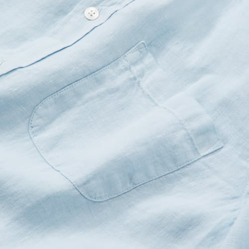 laydown detail image of Classic Linen Summer Shirt