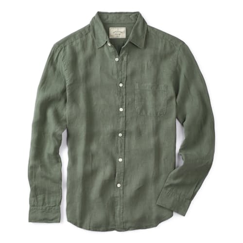 laydown image of Classic Linen Summer Shirt