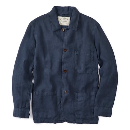 laydown image of Labura Linen Chore Coat