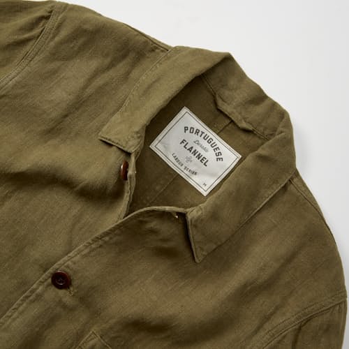 laydown detail image of Labura Linen Chore Coat