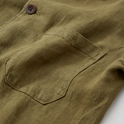 laydown detail image of Labura Linen Chore Coat