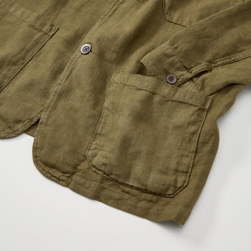 laydown detail image of Labura Linen Chore Coat