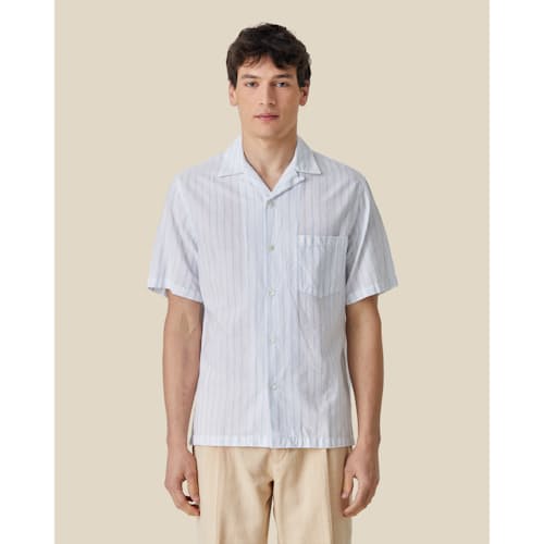 on model image of Beach Cabin Camp Collar Shirt