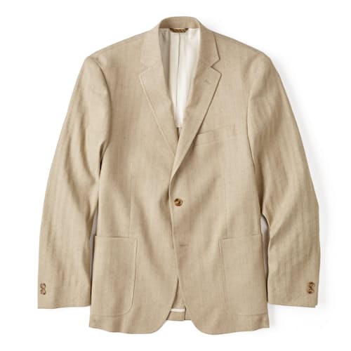 laydown image of Italian Cotton Linen Blazer