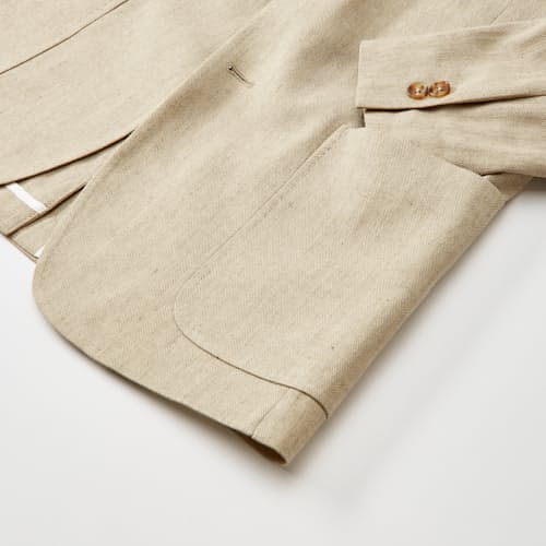 laydown detail image of Italian Cotton Linen Blazer