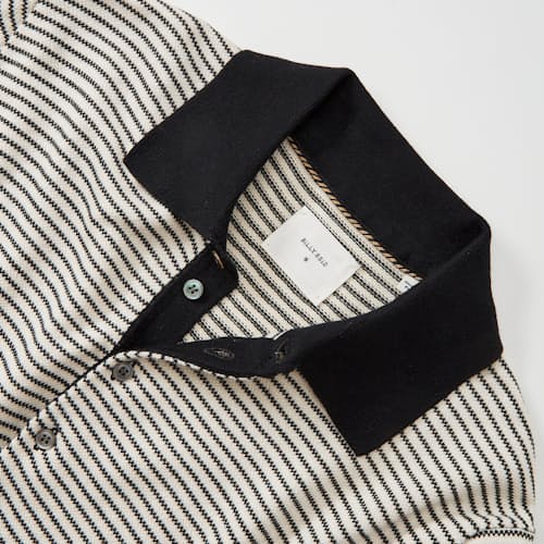 laydown detail image of Striped Sweater Polo