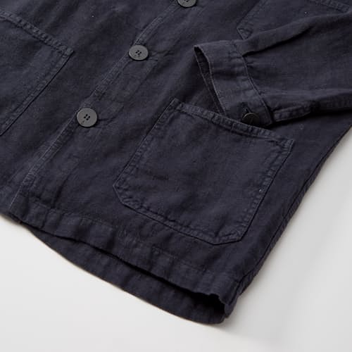 laydown detail image of Baptista Linen Chore Coat