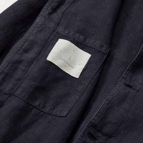 laydown detail image of Baptista Linen Chore Coat