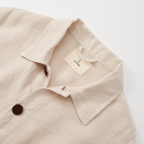 laydown detail image of Baptista Linen Chore Coat