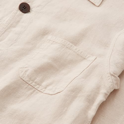 laydown detail image of Baptista Linen Chore Coat