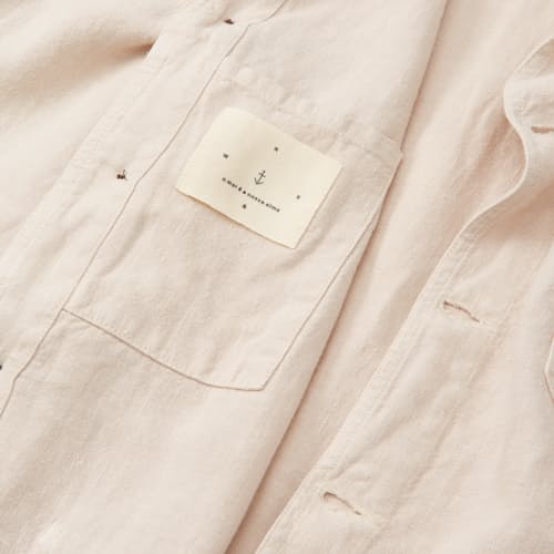 laydown detail image of Baptista Linen Chore Coat