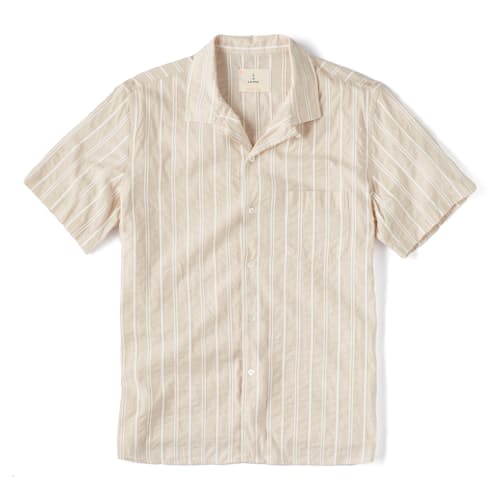 laydown image of Silveira Panama Short Sleeve Shirt
