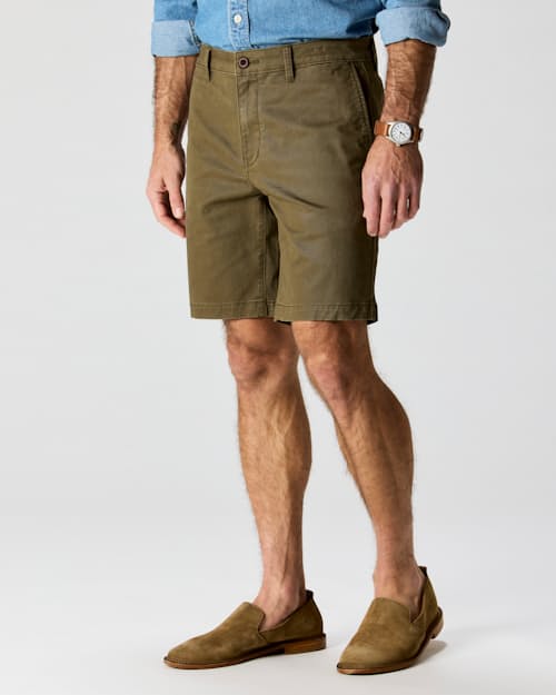 on model image of 365 Chino Short - 9"