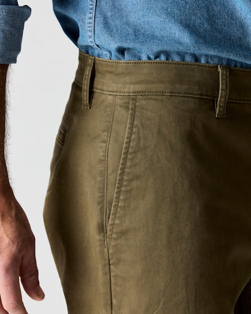 on model image of 365 Chino Short - 9"