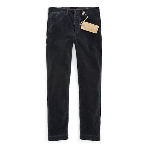 laydown image of Officer's Corduroy Straight Fit Chino Pant