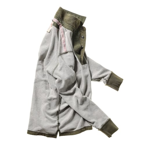 laydown image of Frenchloop Longsleeve Polo