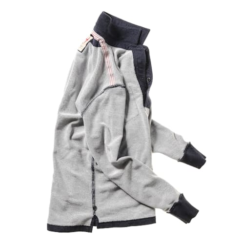 laydown image of Frenchloop Longsleeve Polo - Exclusive