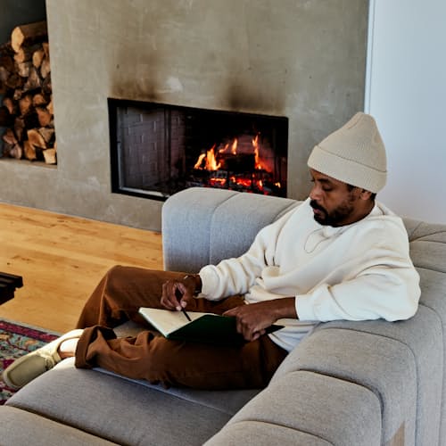 lifestyle image of Vintage Wash Crewneck Sweatshirt