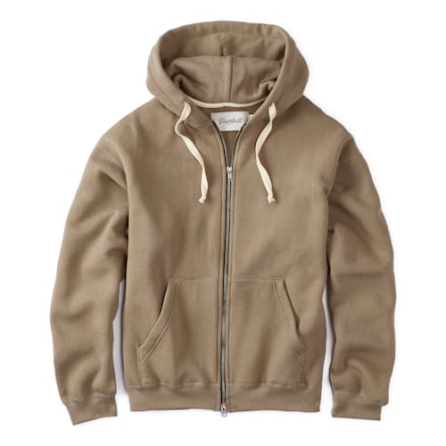 laydown image of Vintage Wash Full-Zip Sweatshirt