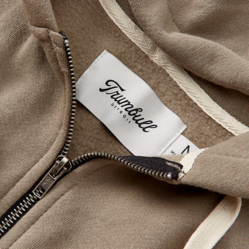 laydown detail image of Vintage Wash Full-Zip Sweatshirt