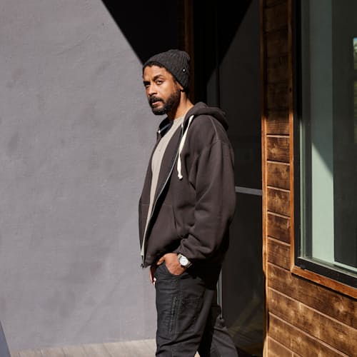 lifestyle image of Vintage Wash Full-Zip Sweatshirt