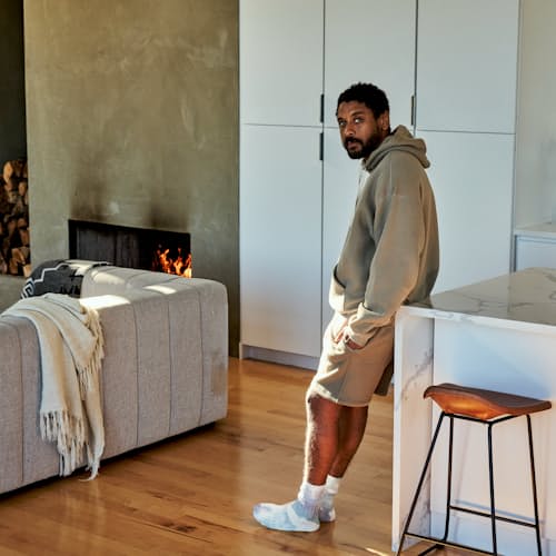 lifestyle image of Vintage Wash Pullover Sweatshirt