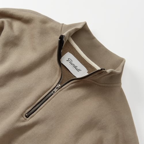 laydown detail image of Vintage Wash Quarter-Zip Sweatshirt