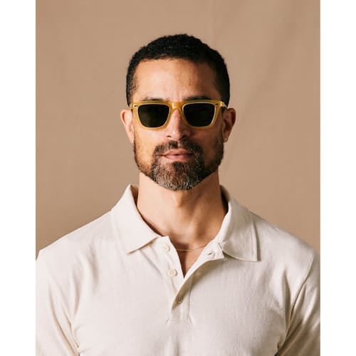 on model image of Passage Sunglasses