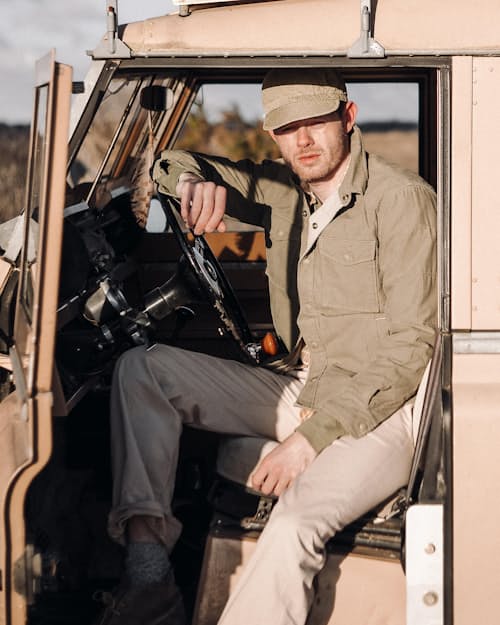 lifestyle image of Mountaineer Quilted Shirt Jacket